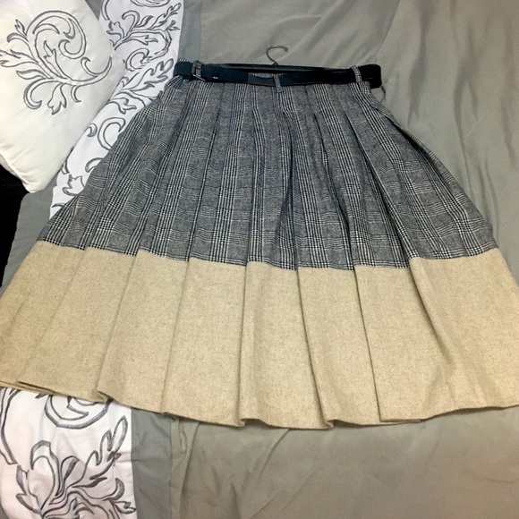 Topshop Unique Midi Skirt - UK Made, Wool Blend - Picture 1 of 8